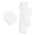 Headband and Scrunchie, White