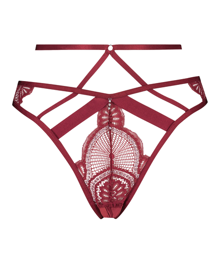 Lyra Open Crotch Brazilian, Red