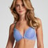 Marine Padded Push-Up Underwired Bra, Blue