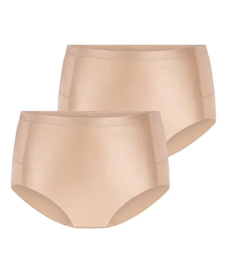 2-Pack Smoothing shaping brief, Beige