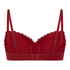 Lola Padded Underwired Bra, Red