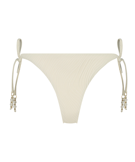Cozumel High-Leg Bikini Bottoms, White