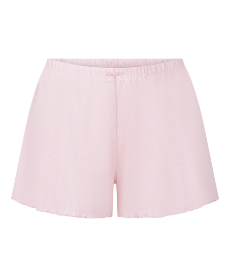Pointelle Shorts, Pink
