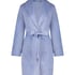 Velours short bathrobe, Blue