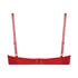 Plunge Padded Underwired Bra, Red