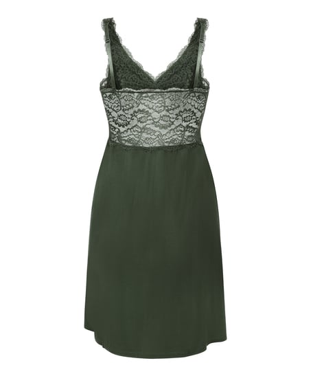 Nora Lace Slip Dress, Green