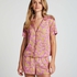 Satin pyjama shorts, Pink