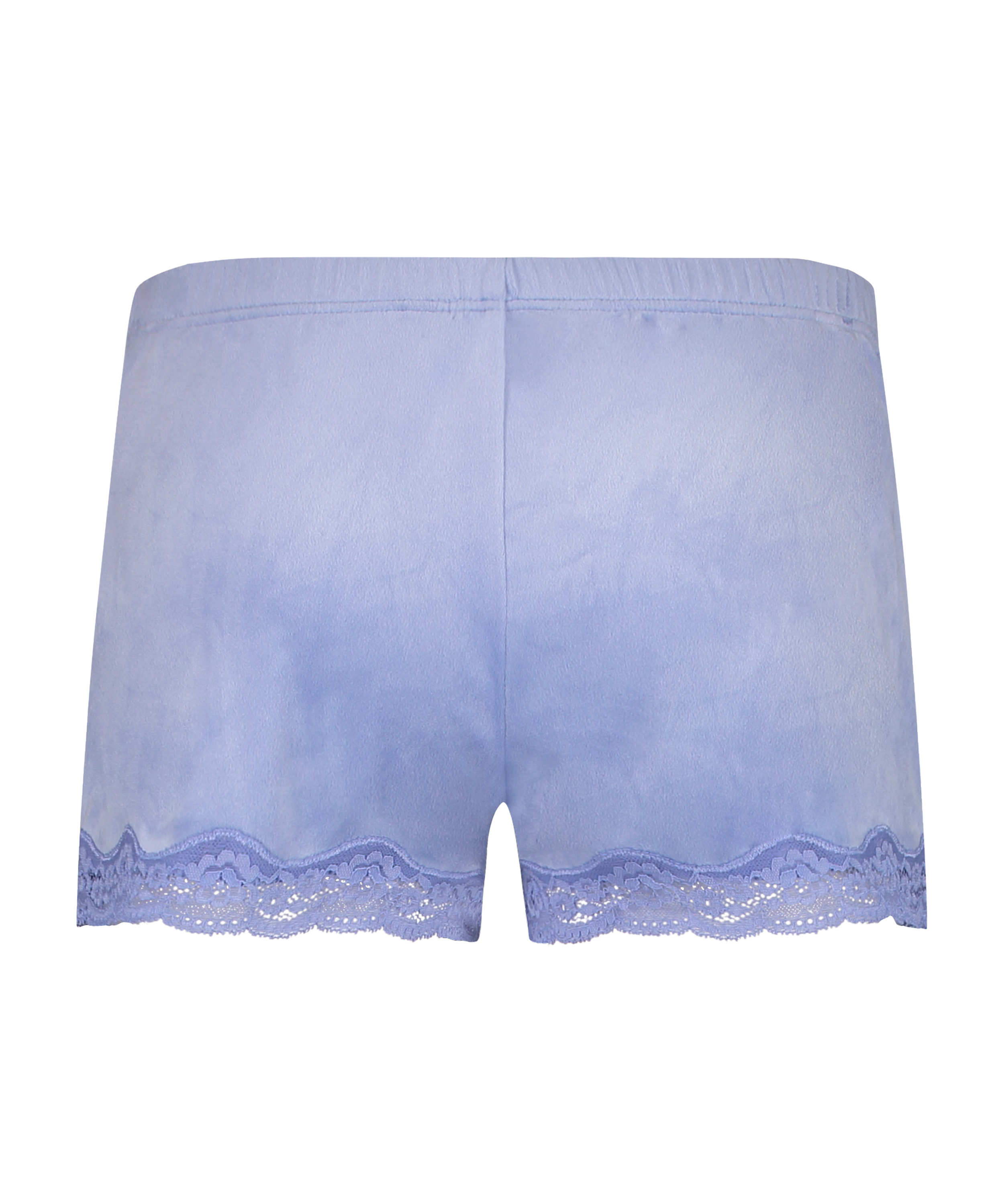 Velvet lace shorts, Blue, main