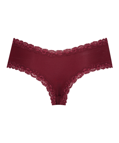 V-Shaped Microfibre Brazilian, Red