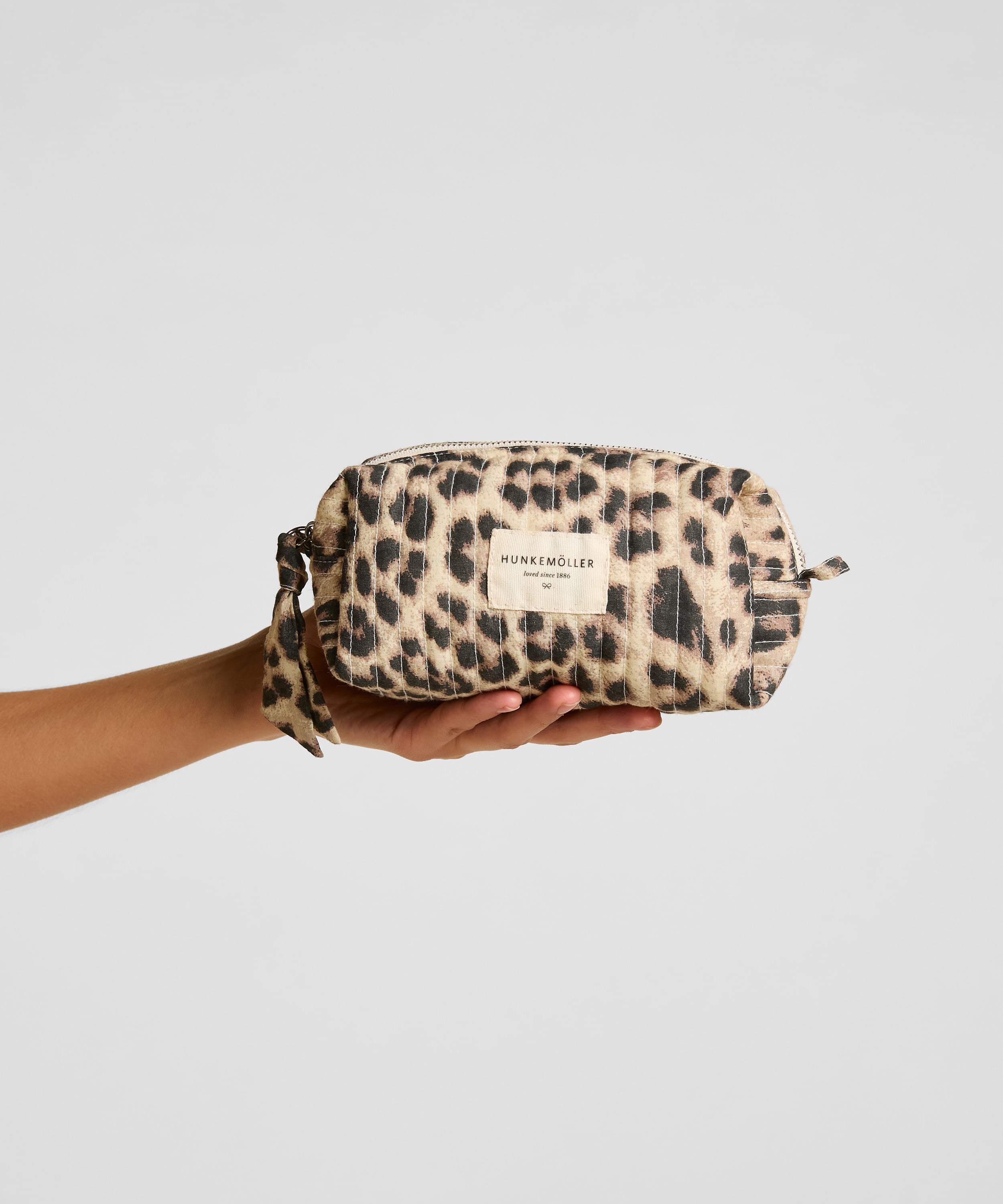 Make-Up Bag Small Leopard, Beige, main