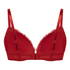 Teddy Padded Push-Up Underwired Bra, Red