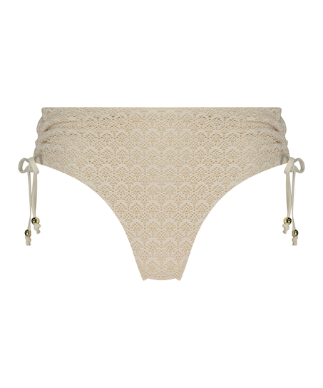 Crochet Bikini Bottoms, White