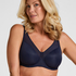Nina Non-Padded Underwired Minimizer Bra, Blue
