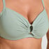 Non Padded Underwired Bikini Top Luxe, Green