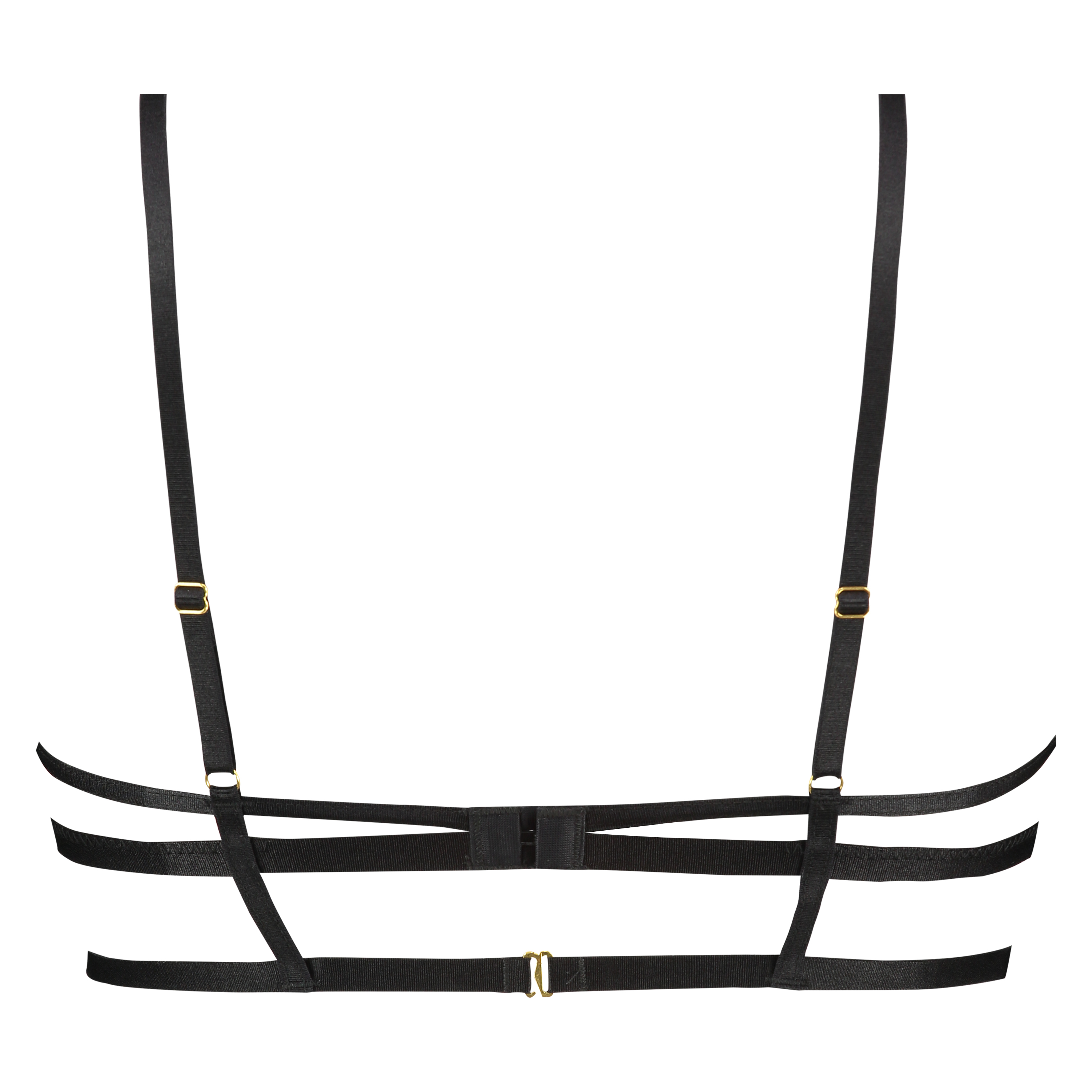 Bella Triangle Bralette, Black, main