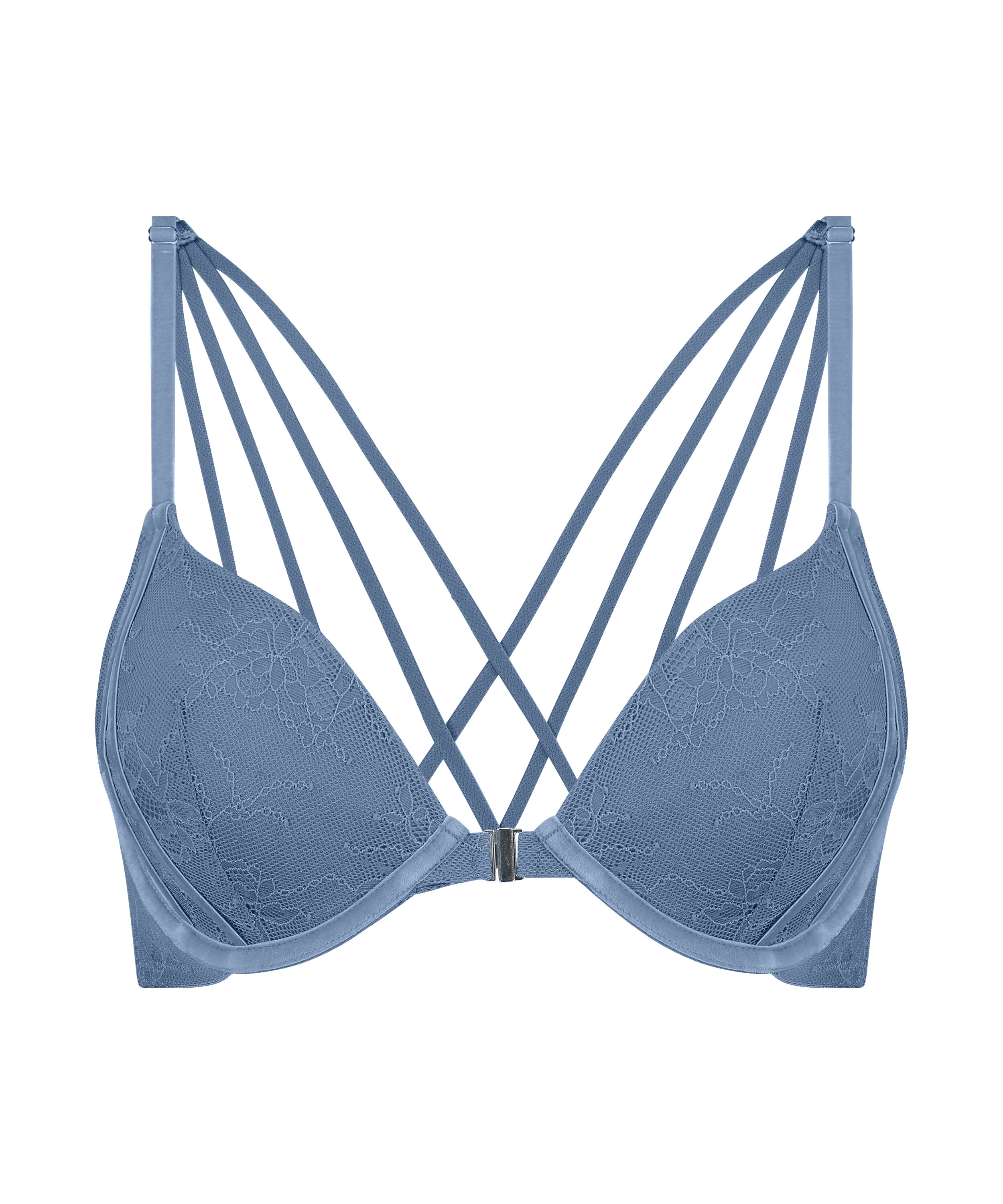 Molly Padded Underwired Push-Up Bra, Blue