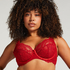 Daisy Non-Padded Underwired Bra, Red
