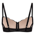 Teddy Padded Underwired Bra, Black