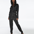 Satin Pyjama Pants Bow, Black