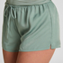 Ayla Satin Shorts, Green