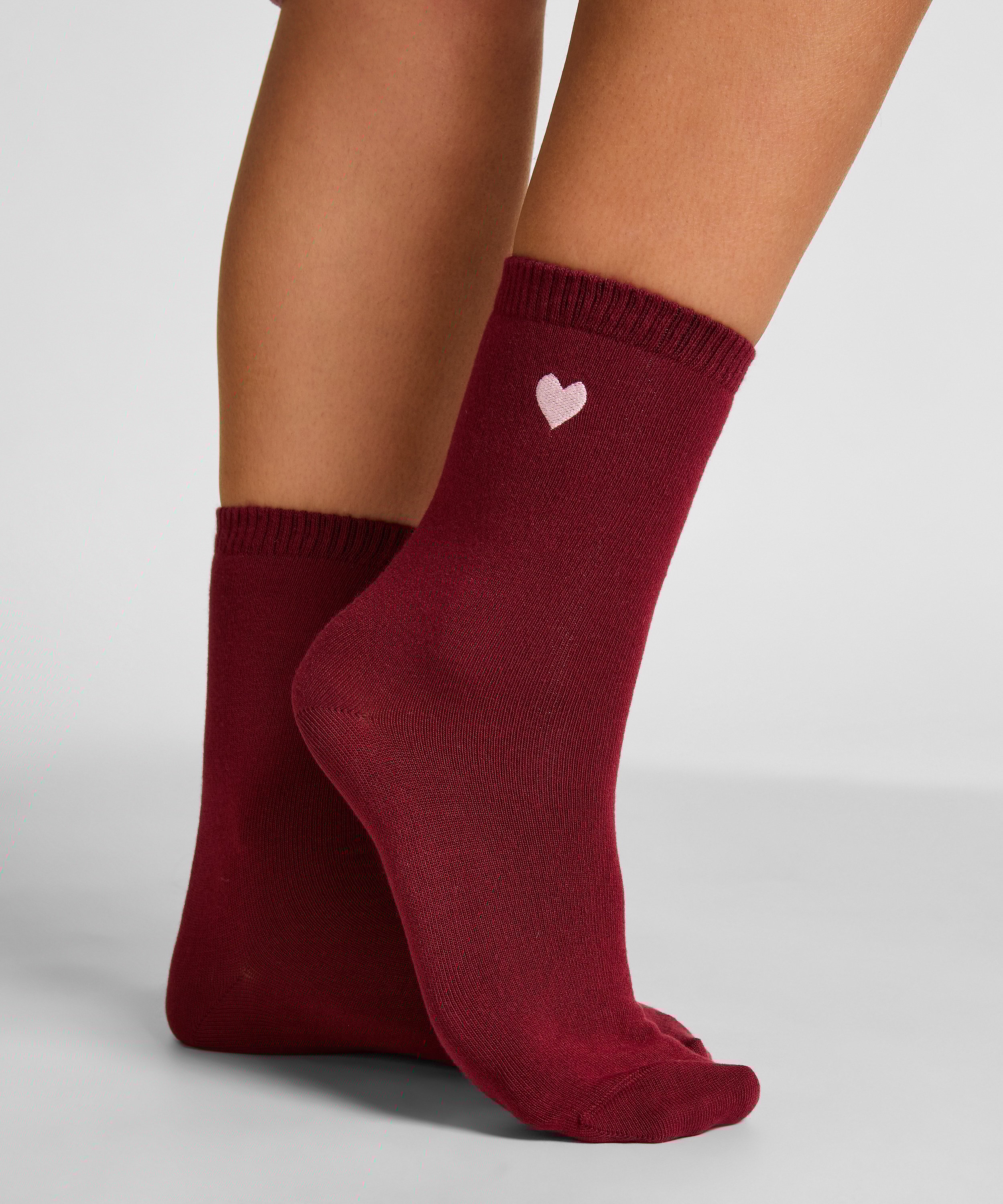 Modal Crew Socks, Red, main