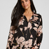 Satin Jacket Flower, Black