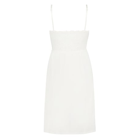 Nora Lace Slip Dress, White
