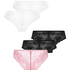 5-pack Invisible Lace Back Brazilian, Pink