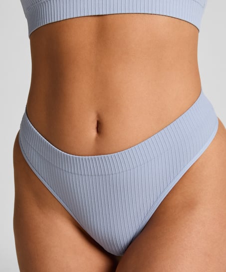 Dianne High Leg Thong, Blue