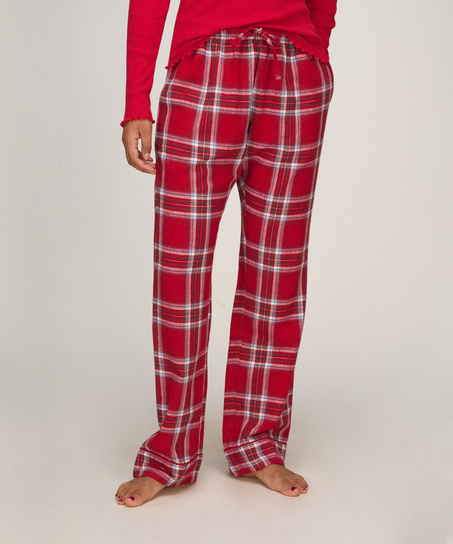 Tall Flannel Pyjama Pants, Red