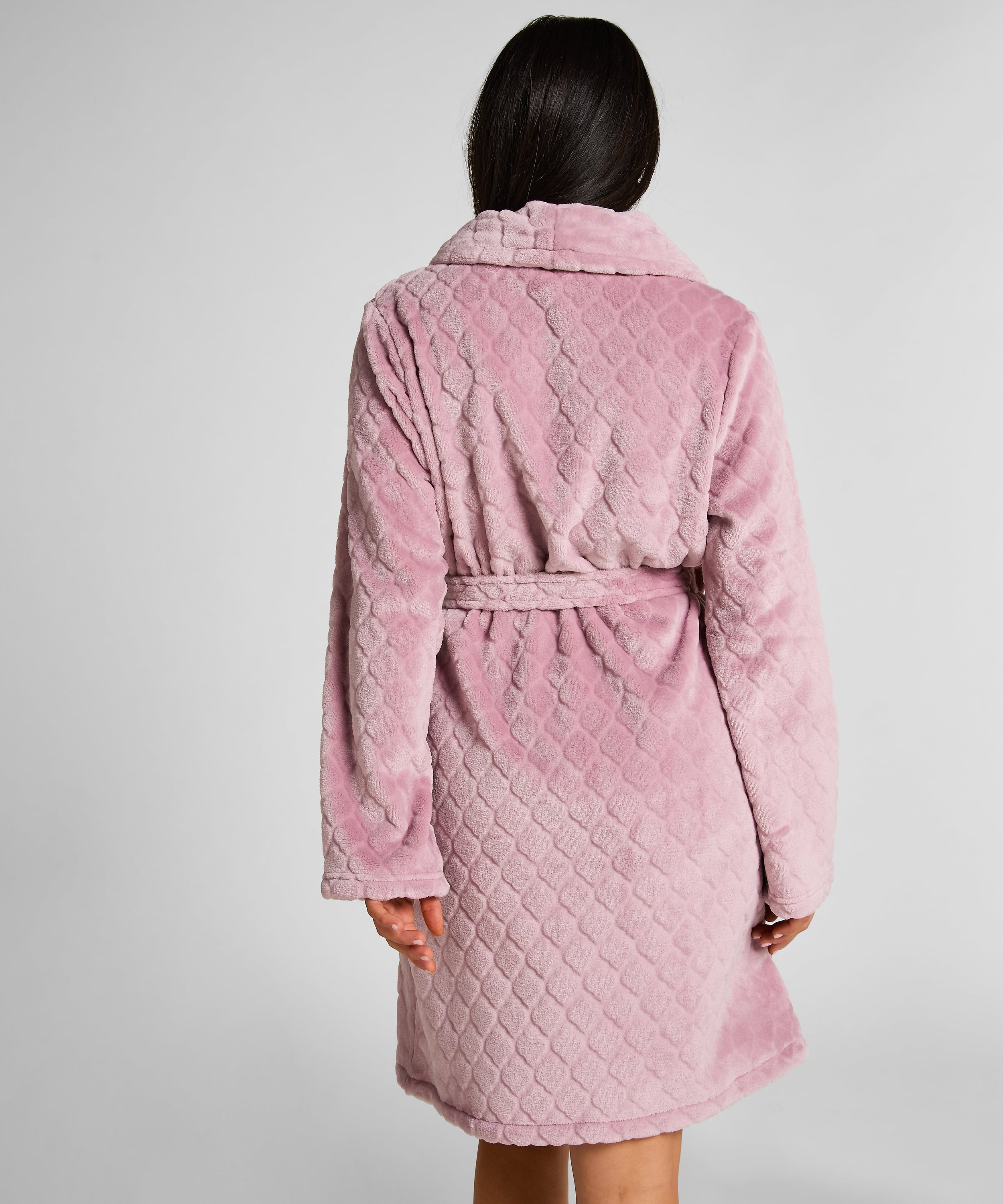 Robe Short Fleece, Purple, main