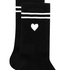 Cotton Crew Socks, Black