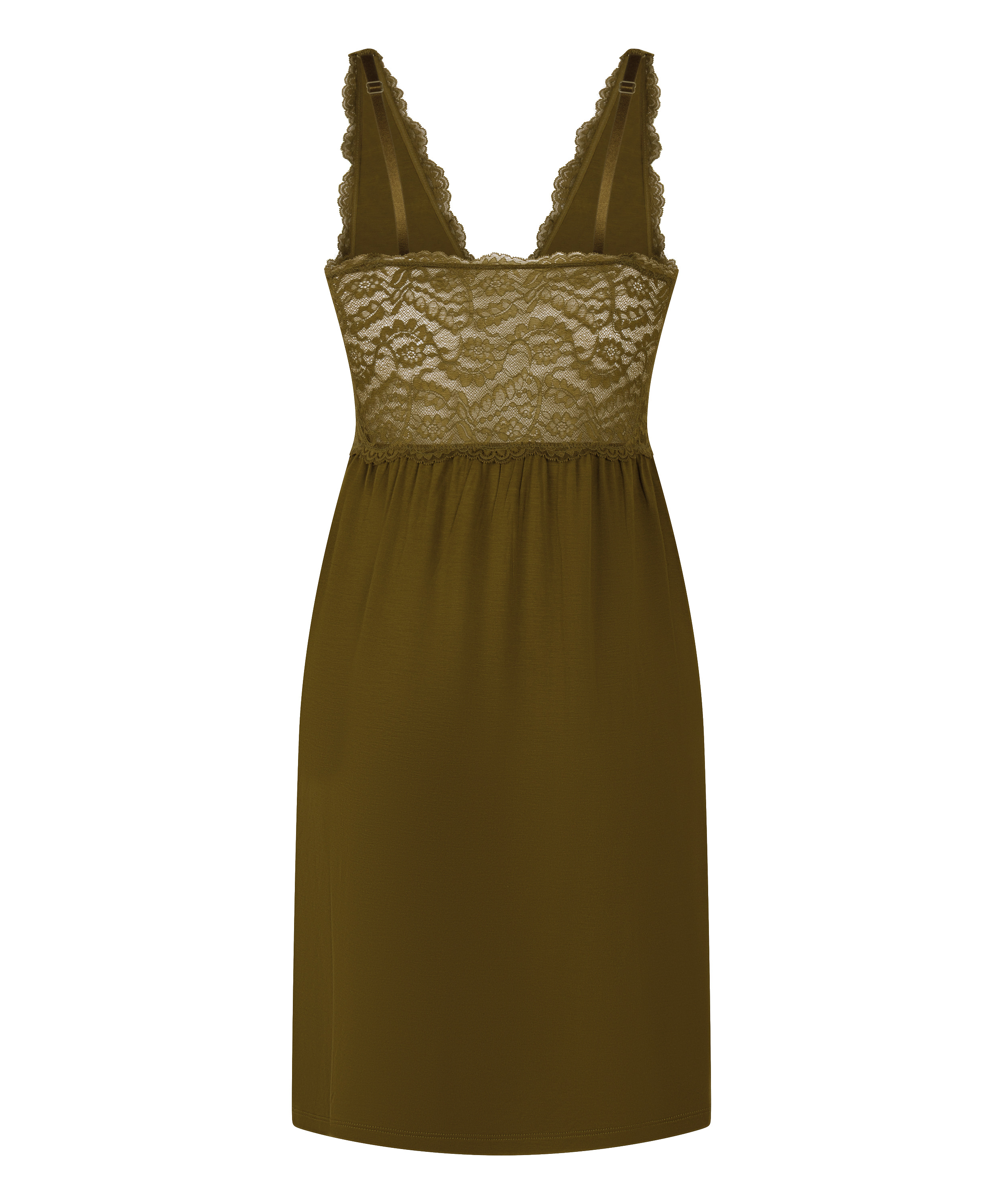 Nora Lace Slip Dress, Green, main