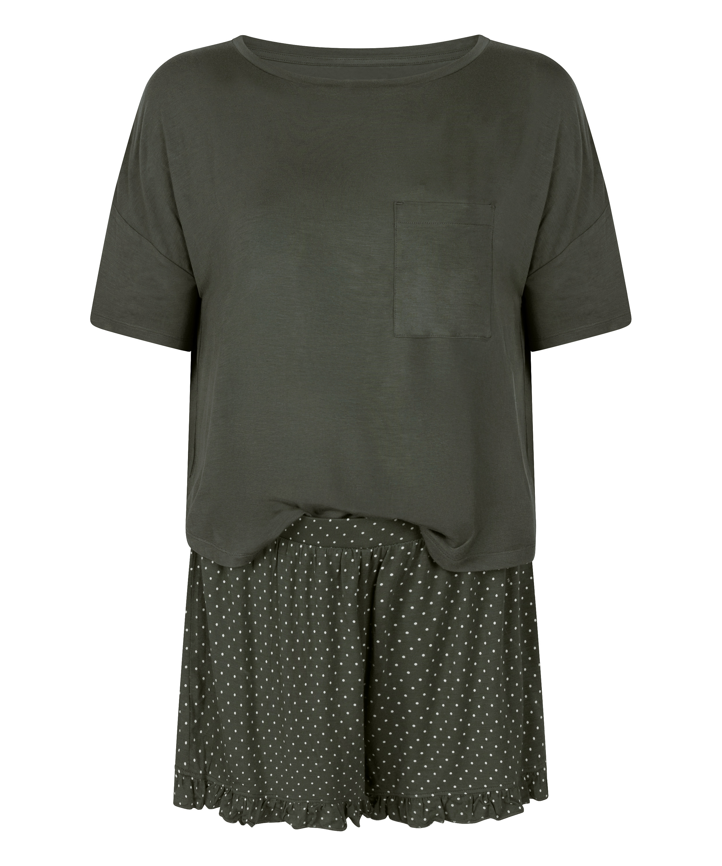 Jersey Pyjama Set, Green, main