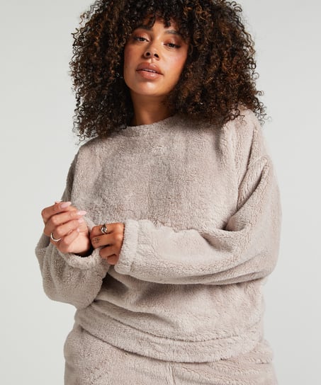 Fleece Snuggle Top, Gray