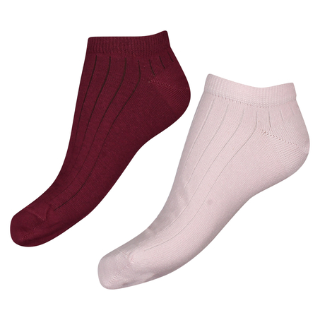 2-Pack Cotton Trainer Liners, Pink