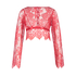 All-over Lace Top, Red