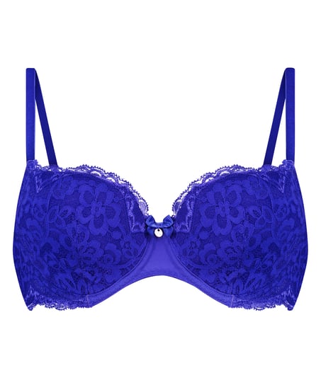 Marine Padded Underwired Bra, Blue