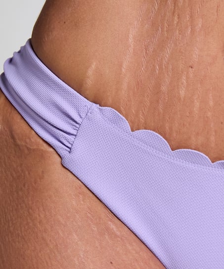 Scallop Rio Bikini Bottoms, Purple