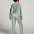 Velour rib jogging bottoms, Blue