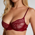 Isabelle Non-Padded Underwired Bra, Red