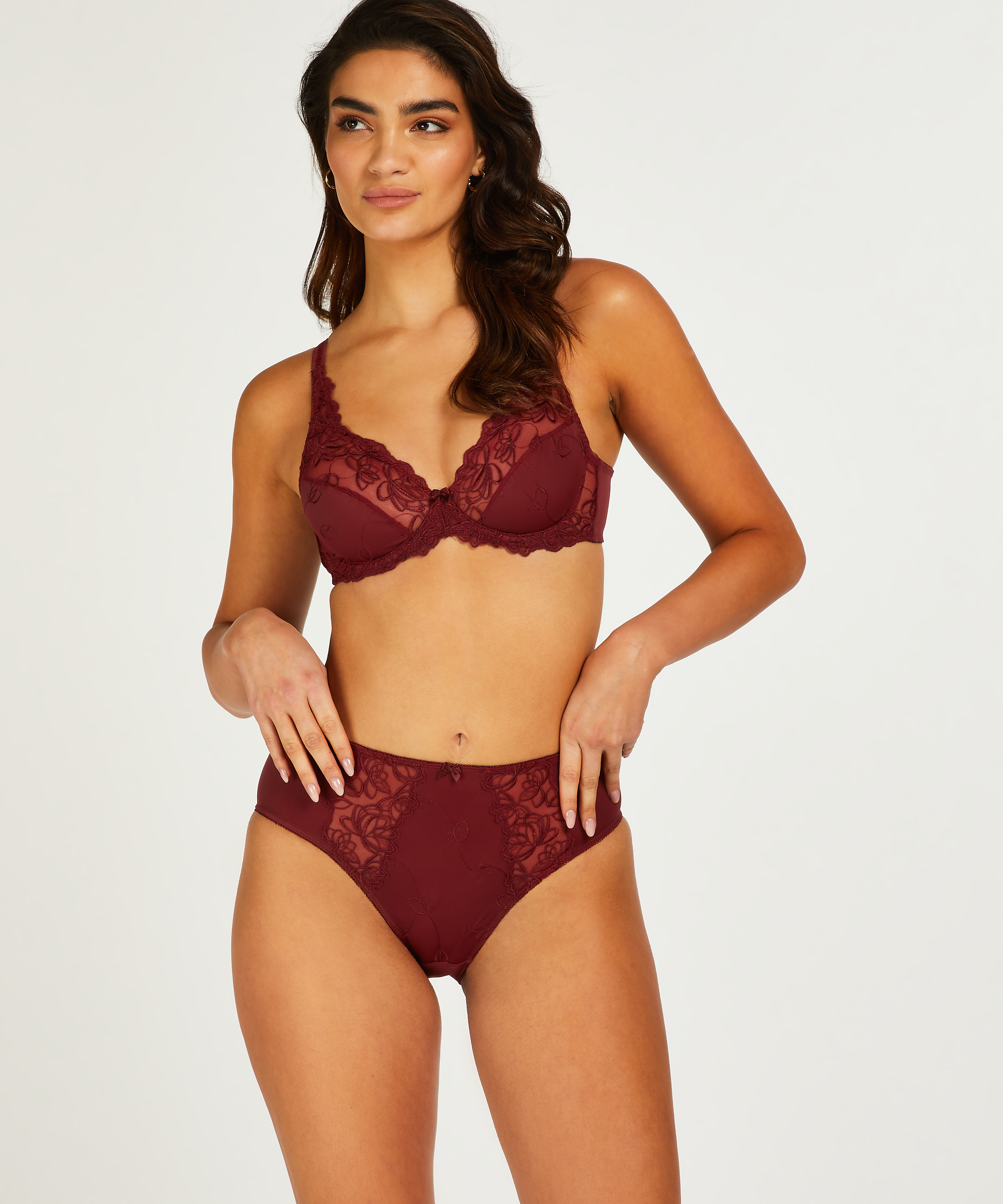 Diva high knickers, Red, main