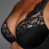 Genevieve padded push-up underwired bra, Black