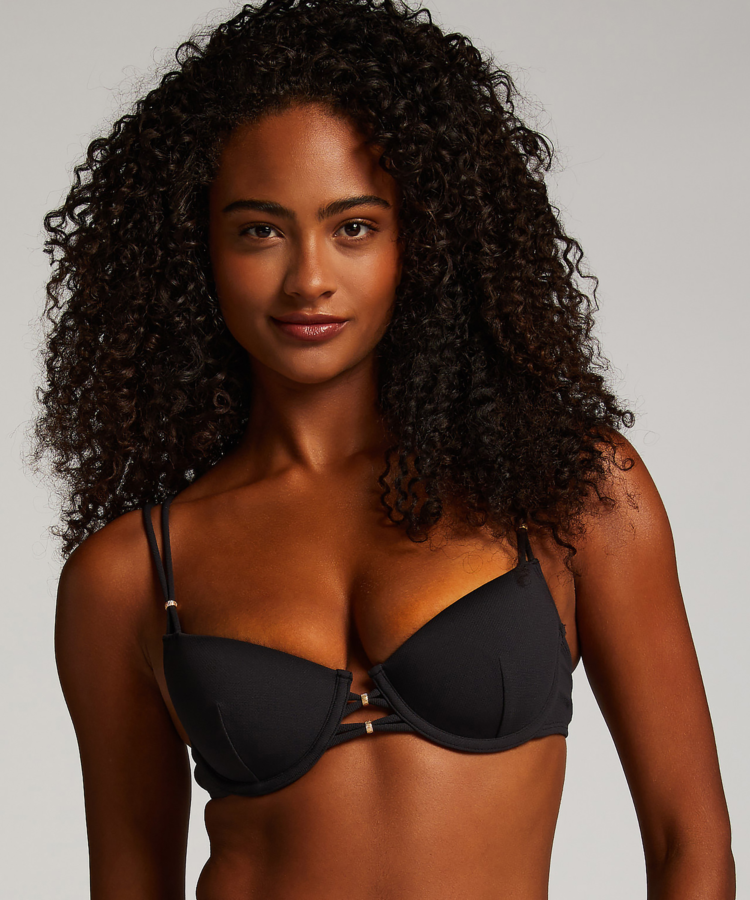 Holbox Bikini Top, Black, main