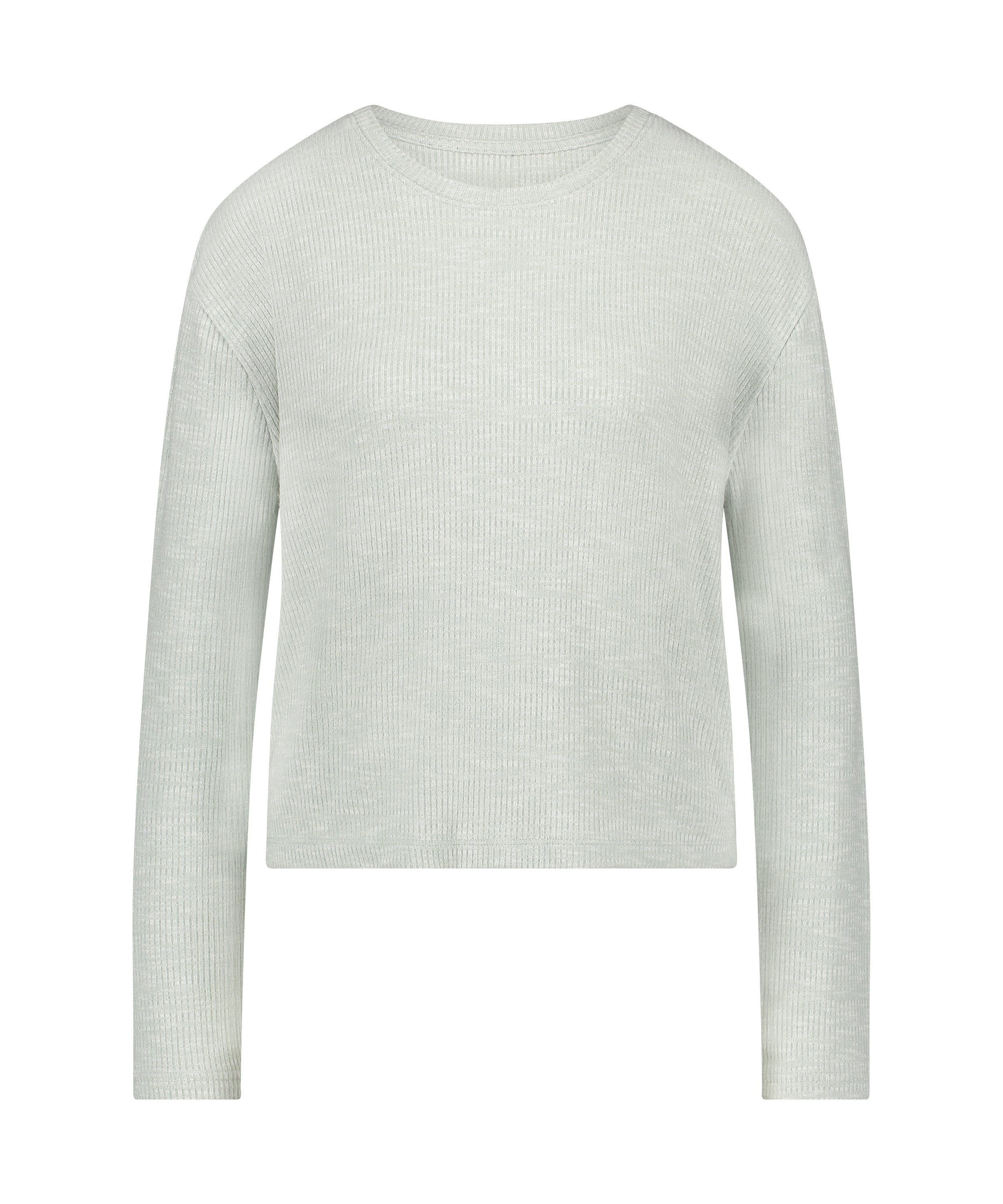 Long-Sleeved Pyjama Top, Green, main