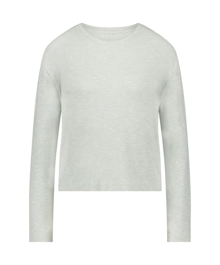 Long-Sleeved Pyjama Top, Green