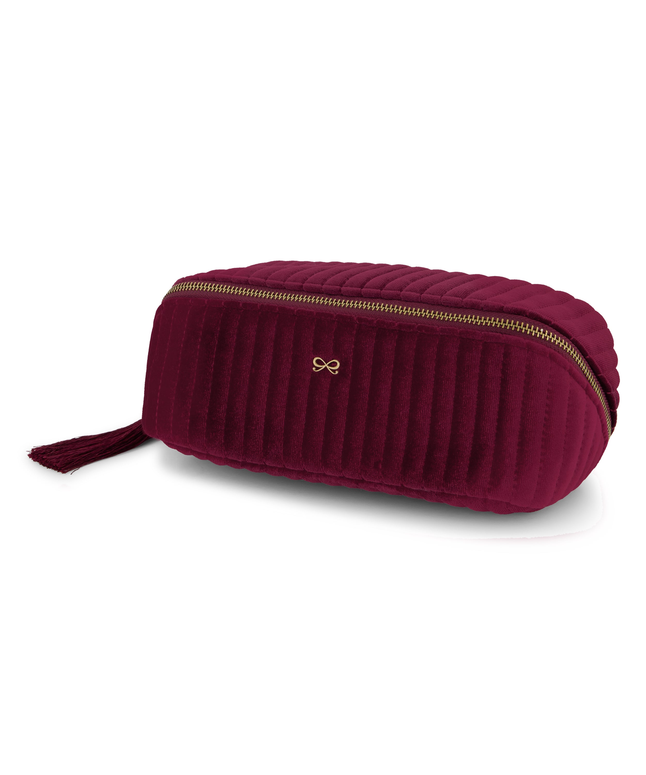 Velvet Make-Up Bag, Red, main