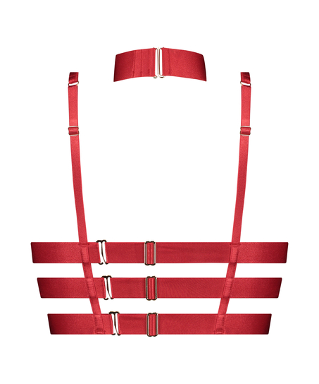 Clementine Unpadded Longline Underwired Bra, Red