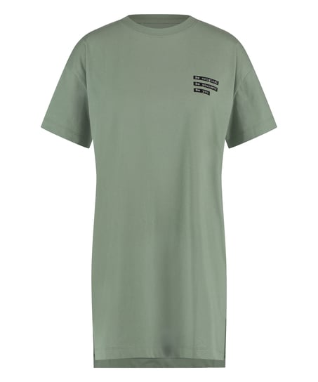 Round Neck Nightshirt, Green