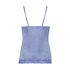 Velours Lace Cami Top, Blue